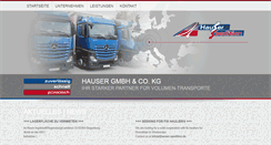 Desktop Screenshot of hauser-spedition.de